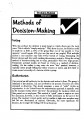 Methods Of Decision Making